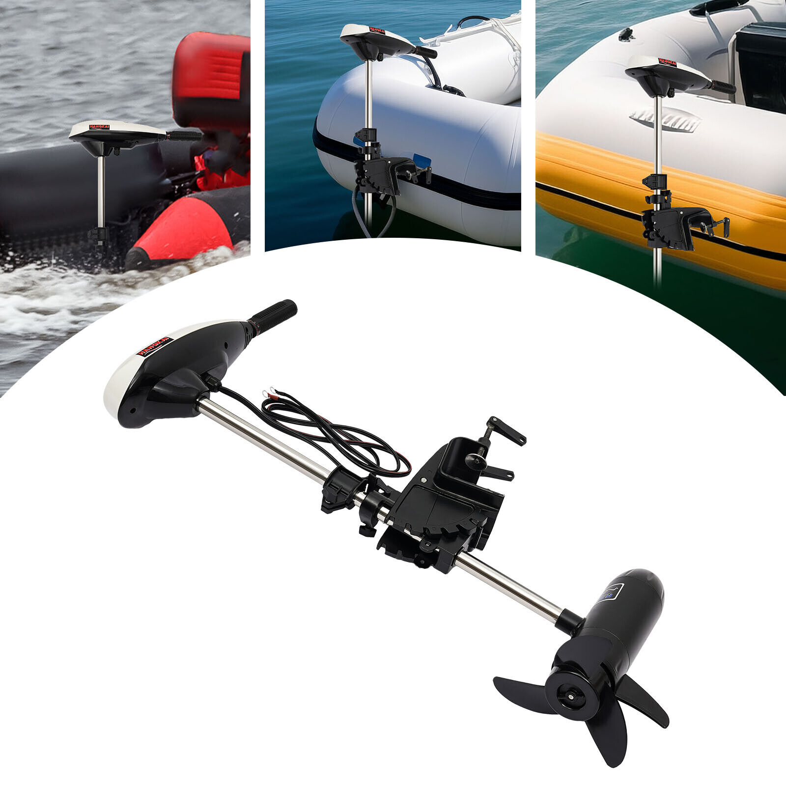 محرك كهربائي خارجي 12 فولت بقو - مراجعة Fishing Kayak Trolling Motor وسعره